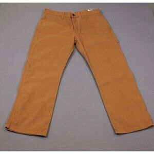 Dickies Carpenter Pants Men Brown Duck Canvas Workwear Utility 32" X 30"